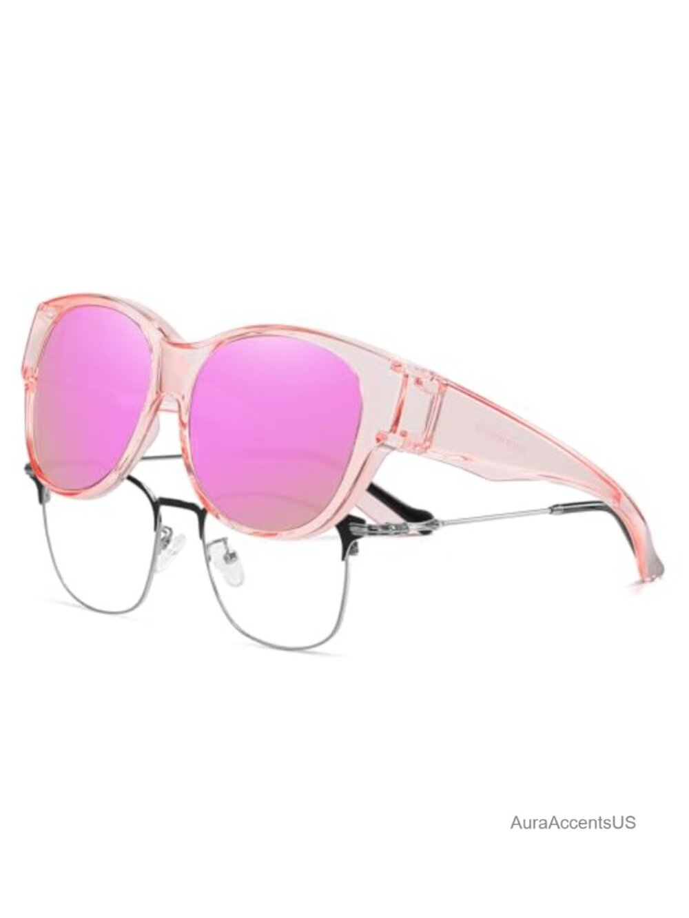Polarized Cat Eye Fit Over Glasses Sunglasses UV400 TAC Lens Women